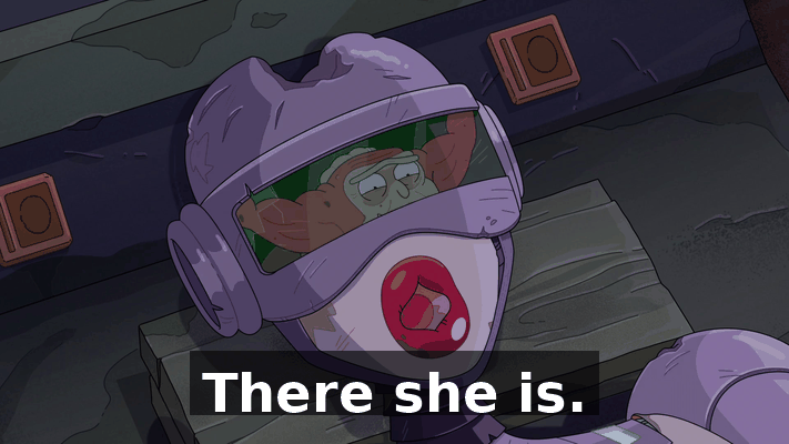 There she is.
