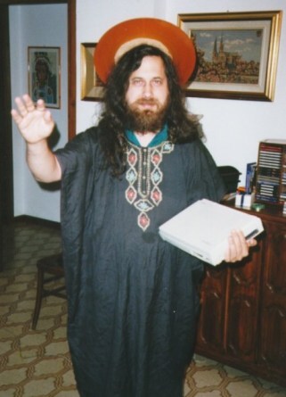 Richard Stallman as St. IGNUcius